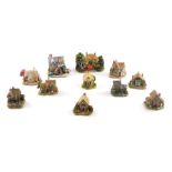 A Lilliput Lane Pen Pals 1000 Anniversary Cottage, and other similar pieces. (1 tray)