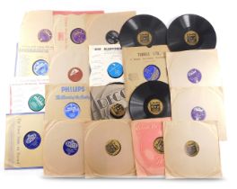 Various 78rpm records, to include Bob Manning, Eddie Calvert, etc.