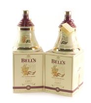 Two bottles of Bell's Extra Special Old Scotch Christmas whisky both 1997, boxed.