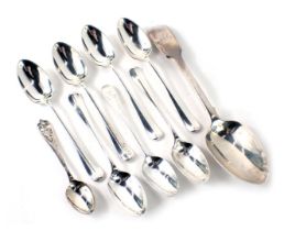 A collection of silver spoons, various dates and types, 4.76oz.