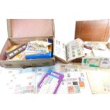 A quantity of stamps, various albums of stamps, loose stamps, etc.