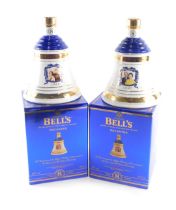 Two bottles of Bell's Extra Special Old Scotch whisky, to commemorate the Golden Wedding Anniversary