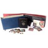 Coins and first day covers, comprising mainly collectors crowns, kroner, etc. (1 tray)