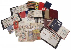 A large quantity of stamps, in albums, first day covers, etc.