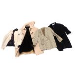 A collection of Burberry clothing, to include a beige gilet with checked lining, a fawn duffel type