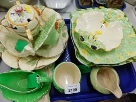 A group of Carltonware plates, cake stands, gravy boats, etc. (1 tray)