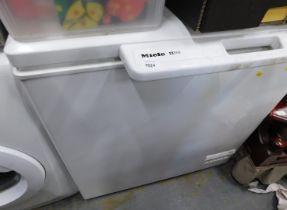 A Miele chest freezer.