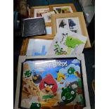 Decorative pictures and prints, Angry Birds poster, locomotive framed photographs, prints on canvas,