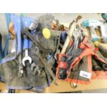 Various tool belts, screwdrivers, spanners, sash clamps, etc. (a quantity) Note: VAT is payable on