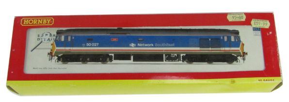 A Hornby OO gauge NSE Co-Co diesel electric Class 50 locomotive, 50027, Lion for Network South East,
