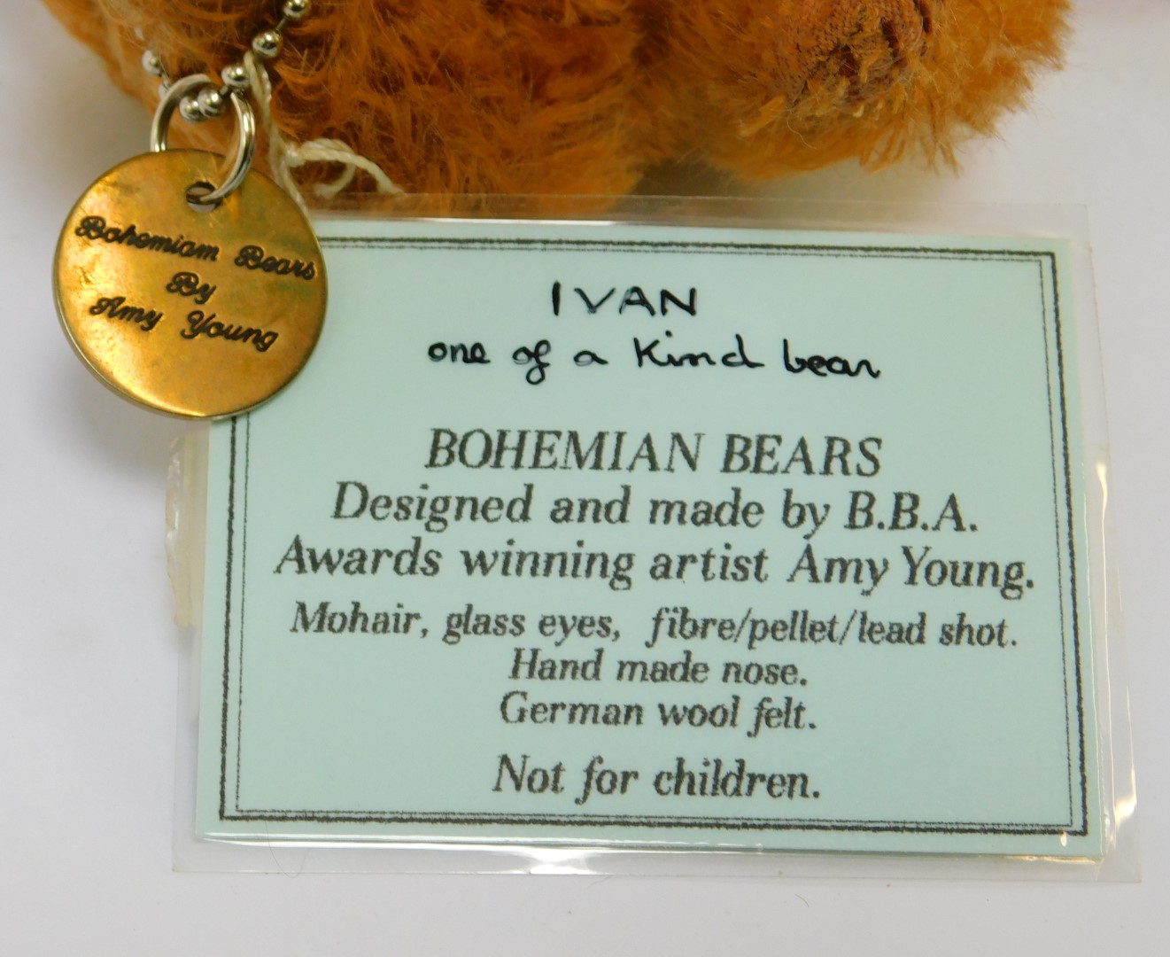 Eight mohair Teddy bears, to include Bohemian Bears Ivan, 17cm high, Louisa's Bears tipped mohair be - Bild 6 aus 8