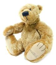 A mohair Teddy bear designed exclusively for The Cliff Richard Organisation, by Susan Johnson for Gu