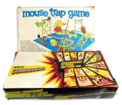 A Mouse Trap game, and a Mercury Commander family fun game, boxed. (2)