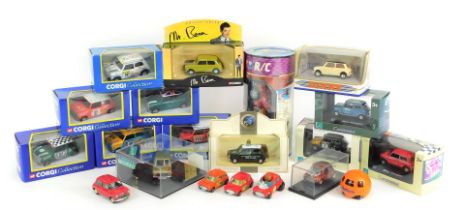 Corgi, Matchbox and other diecast, including Corgi Mini British Racing Green, Mini Monte Carlo, Car