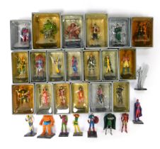 A group of Marvel lead figures, to include Spider-Man, Magneto, Iron Man, Rogue, etc. (1 tray)