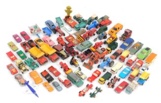 Matchbox, Dinky and other diecast vehicles, play worn, including Dinky Toys Volkswagen, Corgi Toys