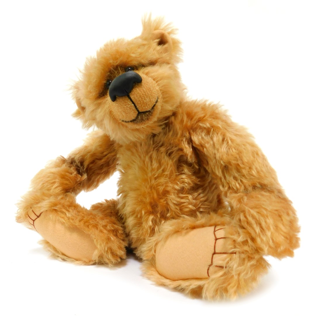 A Bohemia Bears by Amy Young mohair Teddy bear, named Ferdy, number 4 LE20, caramel colouring, joint