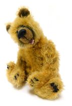 A Bohemian Bears by Amy Young mohair Teddy bear, named Marlon, mottled caramel colouring, 41cm high