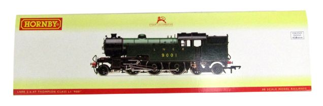 A Hornby OO gauge LNER 2-6-40 Thompson L1 locomotive, 9001, green livery, R2912, boxed.