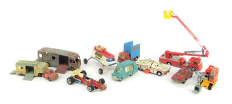 Corgi, Dinky and other unboxed diecast vehicles, including Dinky Toys Spectrum patrol car, Dinky Toy