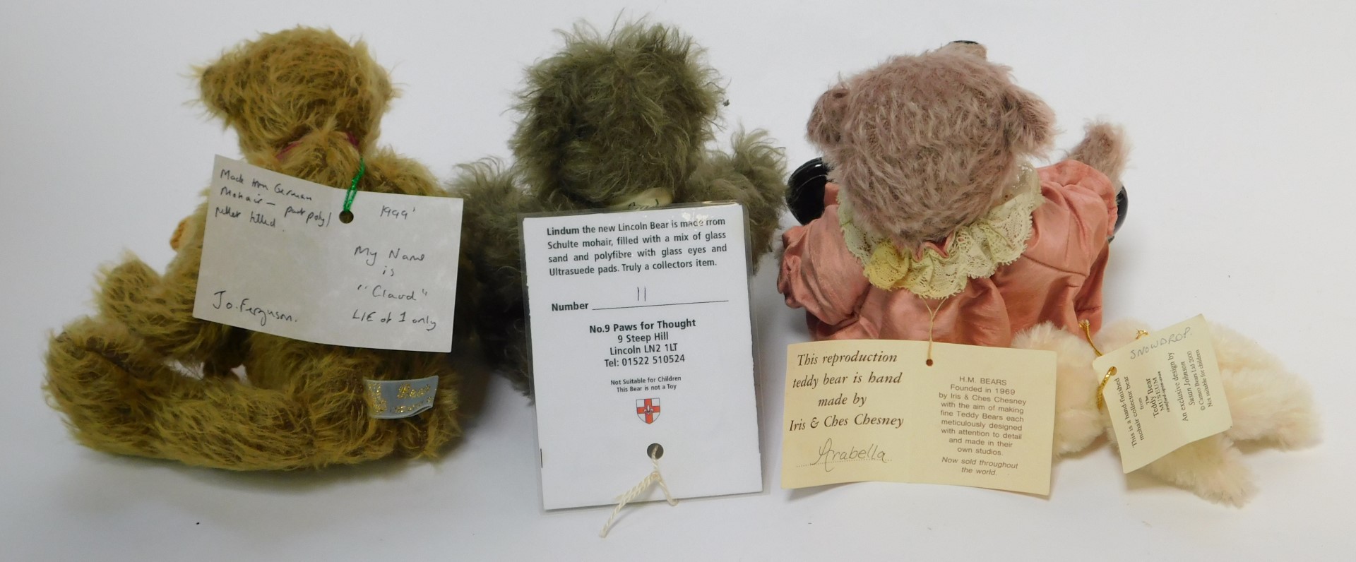 A group of mohair and other Teddy bears, brands to include H M Bears, Bear Legends, Boyds Bears, etc - Image 2 of 2