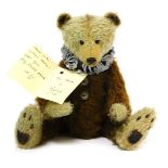 An Anita Hill mohair Teddy bear, named Ronnie, dated 2000, LE1-10, with silver coloured ruff, 25cm h