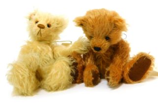 Two Beru Bears mohair Teddy bears, an exclusive to Teddies Den, comprising Buster, limited edition 1