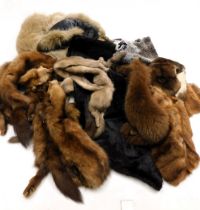 A quantity of furs and stoles, etc. (1 box)