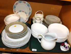 Various ceramics, to include dinnerware by Next, bowls by Debenhams, etc. (2 trays)