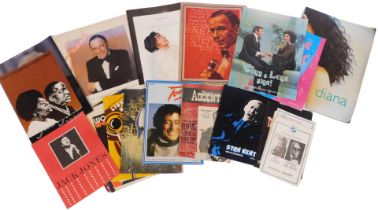 A group of tour programmes, to include Diana Ross, Shirley Bassey, Frank Sinatra 1980, Sugar Babes,