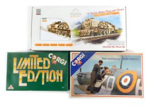 A group of Corgi diecast vehicles, comprising Corgi limited edition set D949/26 50th Anniversary Bat