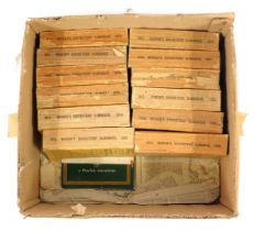 A group of early 20thC Wisden Cricketers Almanacs, paperback editions, (AF).