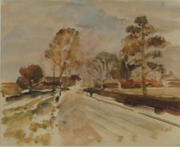 Robert G D Alexander (1875-1945). Ingrave Near Brentwood Essex, watercolour, label verso stating pur