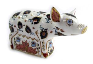 A Royal Crown Derby porcelain paperweight modelled as Priscilla, an exclusive to The Royal Crown Der