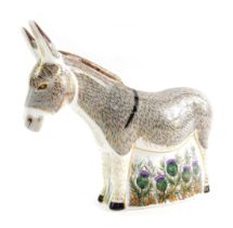 A Royal Crown Derby porcelain paperweight modelled as Donkey, a pre release edition exclusive to The