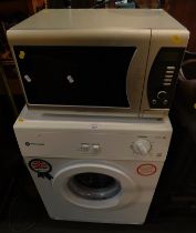 A White Knight tumble dryer, and a Kenwood microwave. (2)