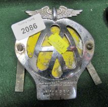 An AA car badge, OM41632.