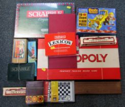 Various games, to include Monopoly, Scrabble, etc. (a quantity)