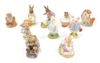 A collection of Beswick, Royal Albert and Royal Doulton Beatrix Potter figures, comprising Mr Toadfl