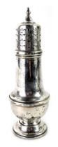 A Queen Elizabeth II silver sugar sifter, of plain design, maker B & Co, Birmingham 1986, 3.22oz.