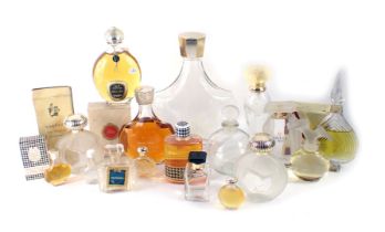 A group of perfume bottles, comprising mainly empty examples, to include Gucci number three, Malmais