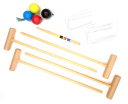 A croquet set, in original box with instructions, etc., unused.