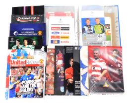 A group of late 1990s football programmes, to include the United Review 1998 and 1999, to include Wi