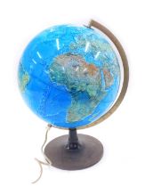 A Danish electric lit Scan-Globe A/S 1976, 43cm high.