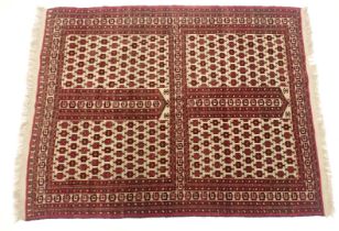 Withdrawn Pre-Sale by Vendor - A Hatchli Turkoman rug, with an all over design of