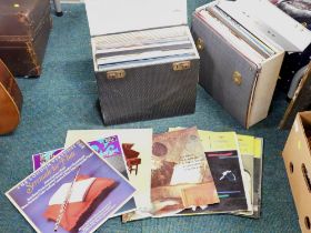 Two record cases and contents, to include mainly classical and jazz. (2 boxes)