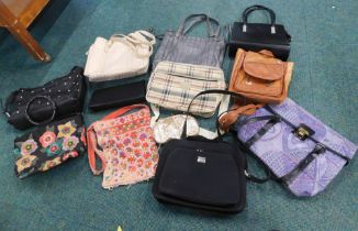 Various ladies handbags.