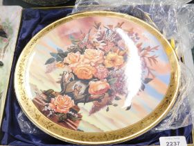 A Royal Albert Tomorrow's Peace limited edition cabinet plate by Brenda Burley, boxed.