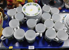 A Mikasa Tropicana pattern part dinner service. (1 tray)