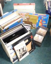 CDs and records, to include mainly classical and jazz. (3 cases and rack)